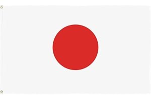 国旗 世界国旗 ハトメ式 フラッグ 90×150cm ポール取り付け用 金属製通し穴 NYANDELMO (01.日本)