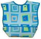 Dex Baby Dura Bib Crum Catcher - Geo Bib, Blue by Dexbaby