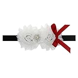 Zhhlaixing ベビー小物 Kids Baby Girls White Silk Flowers Headband Hairband Flower Hair Accessories for Ch