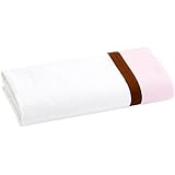 Solid Pink/Chocolate Toddler Sheet Set by Bacati [並行輸入品]