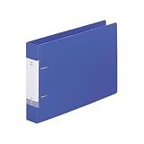 リヒトラブ D型 リングファイル A4E 2穴 青 G2236-8