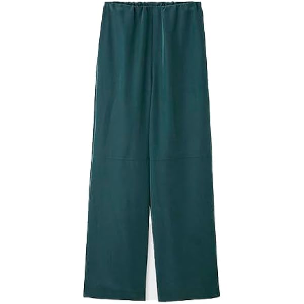 Amazon | [ミースロエ] sustainableゴムウエストウールパンツ