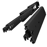 VADANIA ブラック ロック付き #D76 超重量用スライドレール 800mm Heavy Duty引き出しスライド 工業用レール 左右1セット