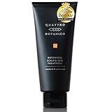 クワトロボタニコ 洗い流す トリートメント メンズ ボタニカル スカルプ ＆ ヘア トリートメント マンダリン ＆ シダーウッドの香り 180g コンディショナー 保湿 くせ毛 パサつき ダメージ ヘッドスパ ヘアケア 頭皮ケア スカルプケア