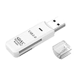 A-CRAFT USB3.0 カードリーダー 2in1 SDカード microSDカード SD SDHC SDXC microSDHC microSDXC TF MMC (ホワイト)