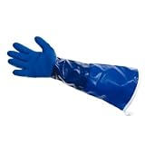 Tucker Safety 92204 Products Tucker SteamGlove Utility Glove, Nitrile, Cotton Lined, 20, Large, Blue