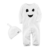 Hzjundasi ハロウィン パジャマ セット キッド ボーイ 女の子 ベビー ホワイト 寝間着 子供 ナイトウェア 5ヶ月?3年 ホワイト 高さ80cm