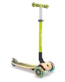 GLOBBER グロッバー キックボード フラッシュ 光る 3輪 フットブレーキ 外遊び 子供 乗り物 キック スクーター プリモ/フォールダブル/ライト ネイビーブルー WLGB432100