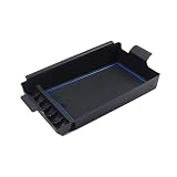 SXCY 新型 2022年 トヨタ ヴォクシー/ノア 90系 専用コンソールボックス 90系 ハイブリッド車専用 アームレストボックス ボックストレイ 車種専用 小物入れ 滑り止め設計 内蔵型 カスタム インテリア 内装パーツ 取付簡単 収納ボックス コインケース ラバマット付き (青)