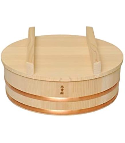 Amazon.co.jp: 【志水木材産業】木曽の桶屋 木曽さわらの寿司桶9寸 2