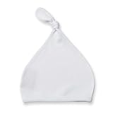 Larkwood Baby Unisex Top Knotted Hat (One Size) (White) by Larkwood