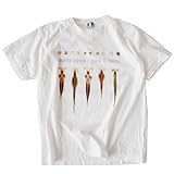 バーンズ アウトフィッターズ (BARNS OUTFITTERS) RE:PRO SS PT TEE メンズ Tシャツ 半袖 プリント ビンテージ加工 BR-24157 (XL, ホワイト(10))