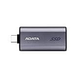 ADATA SE750 500GB 高速Type-C 最大1000MB/秒 携帯電話対応 ポータブルゲーム機対応 ブラック (SC750-500G-CBK)