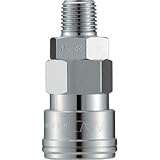 長堀工業:ナック クイックカップリング AL40型 鋼鉄製 メネジ取付用 CAL44SM 型式:CAL44SM
