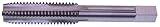 North American Tool 15984 HSS Hand Tap, Uncoated Bright Finish, Bottom Chamfer, 7/16'-24 NS Thread T