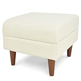 オットマンスツール ソファーサイド 「 モデナ 」 合皮タイプ アイボリー色 オットマン 単品
