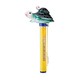 水温計 水槽温度計 浮型湯温計 浮かべる 小型 水族館/プール/風呂用に対応 -20〜120℉&-30℃~50℃対応 華氏/摂氏表示 可愛い 亀型 16×2cm