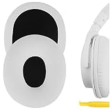 Geekria イヤーパッド QuickFit 互換性 パッド ソニーSony MDR-ZX 750DC/ 750/ 750AP/ 750BN ヘッドホンに対応 パッド イヤー/イヤーカップ (プロテインレザー/白い)