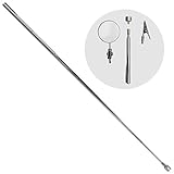 TruVue 4 Piece Telescopicツールミラー付き、マグネット、ワニクリップ: s1-ext-08865