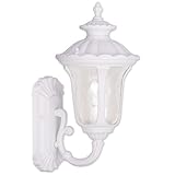 Livex Lighting 7850-03 Oxford 1 Light Outdoor Wall Lantern, White [並行輸入品]