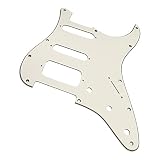 YJB PARTS Fat-ST(SSH) ストラト用ピックガード エイジドホワイト3Ply インチ 日本製
