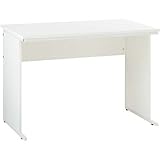 在庫切：ワークデスク W1000xD600 ホワイト オフィスデスクと机上棚のセット Z-LWD-1060WHK +Z-LUSRH-1000WK 送料無料