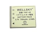 WELLSKY 富士フィルム NP-40 / NP-40N | ペンタックス D-LI8 / D-LI85 | パナソニック DMW-BCB7 | リコン D-LI8 | KLIC-7005 | DLI-102 | SLB-0737 互換バッテリー [ 純正充電器で充電可能 残量表示可能 純正品と同じよう使用可能 ]