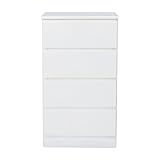 チェスト 整理 タンス 洋服ダンス 幅45cm 奥行30cm カラー：ホワイト
