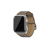 [BONAVENTURA] AppleWatch用 レザーバンド(アダプター:シルバー) シュリンクレザー【38mm/40mm/41mm/42mm, S/Mサイズ】 ([エトープ ] T40SSV-ET)