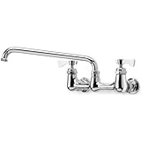Krowne 14-814L Low Lead Faucet Splash Mount, 8" Centers, 14" Swing Nozzle, NSF [並行輸入品]