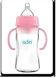 Adiri NxGen Transitional Nurser Baby Bottle - Pink 9oz by Adiri
