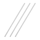 uxcell DIYクラフト用 4mmx150mm 304ステンレス鋼の丸棒 3個セット
