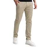[Match マッチ] チノパン ストレッチ スリム スキニー ストレッチパンツ スキニーパンツ カラーパンツ ズボン メンズ 大きいサイズ 春夏 夏服(XL/34, アプリコット)