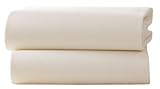 Clair de Lune Cot Bed Cotton Jersey Flat Sheets (Cream) by Clair de Lune