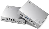 Yottamaster USB-C ドッキングステーション 15-IN-1 USB-C ドック 2画面4K@60Hz出力 Displaylink対応 HDMI+DisplayPort搭載 100W PD充電 USB3.1 Gen1 Type-A Type-Cポート搭載 有線LAN 1Gbps イーサネットポート 3.5mmオーディオジャック TF＆SDカード スロット搭載 アルミ製 ハブ