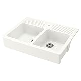 IKEA イケア DOMSJO 据え置き型シンク、2ボウル 791.581.77,79158177