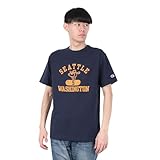 [チャンピオン] 半袖Tシャツ 半袖 丸首 綿100% COTTON USA グラフィックプリント SHORT SLEEVE T-SHIRT メンズベーシック C3-B348 ネイビー