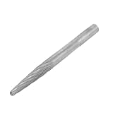 uxcell 軸付き砥石　研磨　ルーター　ルータービット　ロータリー研削ビット　超硬　シングルカット　Lタイプテーパー型　3mmシャンク