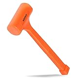 Neiko 02848A 3 lb Dead Blow Hammer, Neon Orange by Neiko