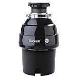 General Electric GFC720V 3/4 Horsepower Deluxe Continuous Feed Disposall Super Capacity Food Waste Disposer, Black by GE