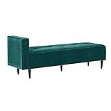 arne ベンチソファ 背もたれ無し ベンチチェアー 長椅子 片肘付き イス ダイニング 2～3人掛け 布張り Baggy SA 2×6 V-1027 ブルーグリーン