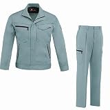 [ジーベック XEBEC]1634s上下セット（長袖ブルゾン+ラットズボン）作業服 上下セット カラー：605_ミストグリーン サイズ：L