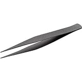 トラスコ中山:TRUSCO ステンレス製ピンセット フッ素コートタイプ 125mm 直爪 TSP-42 型式:TSP-42