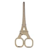 【ノーブランド 品】レトロ　タワー　はさみ　裁縫用品　工芸　実用的　全3色選べる - ゴールド, L