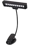 ケイズプランニング 譜面台ライト クリップライト LED 小型 明るい 10LED 電池式 USB給電 譜面灯 照明