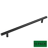 Probrico Flat Black Modern Cabinet Hardware Handle Pull Kitchen Cabinet T Bar Knobs and Pull Handles