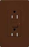 Lutron SCR-20-GFTR-SI Satin Colors 20-Amp Tamper Resistant GFCI Receptacle, Sienna [並行輸入品]