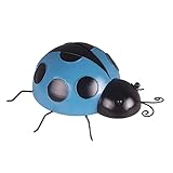 F Fityle 動物の装飾　レディバード　ガーデンデコレーション　素敵　可愛い　鮮やか　10センチメートル　全３色 - 青