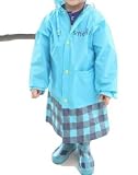 Cutekids style レインコート 子供 カッパ 雨具 新学期 雨具 (S, ブルー)
