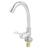 uxcell 蛇口 ベイスンフーセット　タップ　シンク　プラスチック製　オススレッド　ロータリー